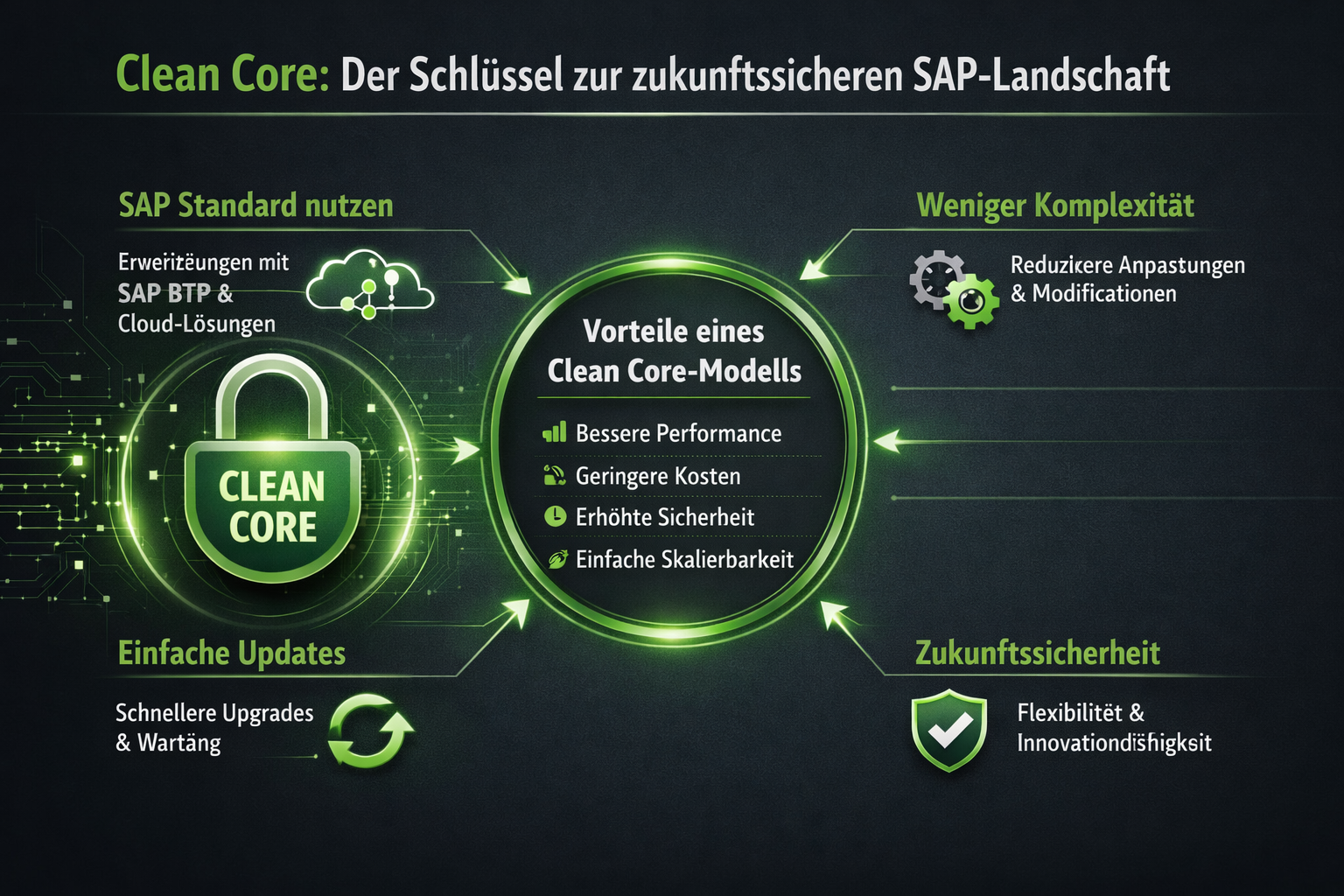 Clean Core: Der Schlüssel zur zukunftssicheren SAP-Landschaft